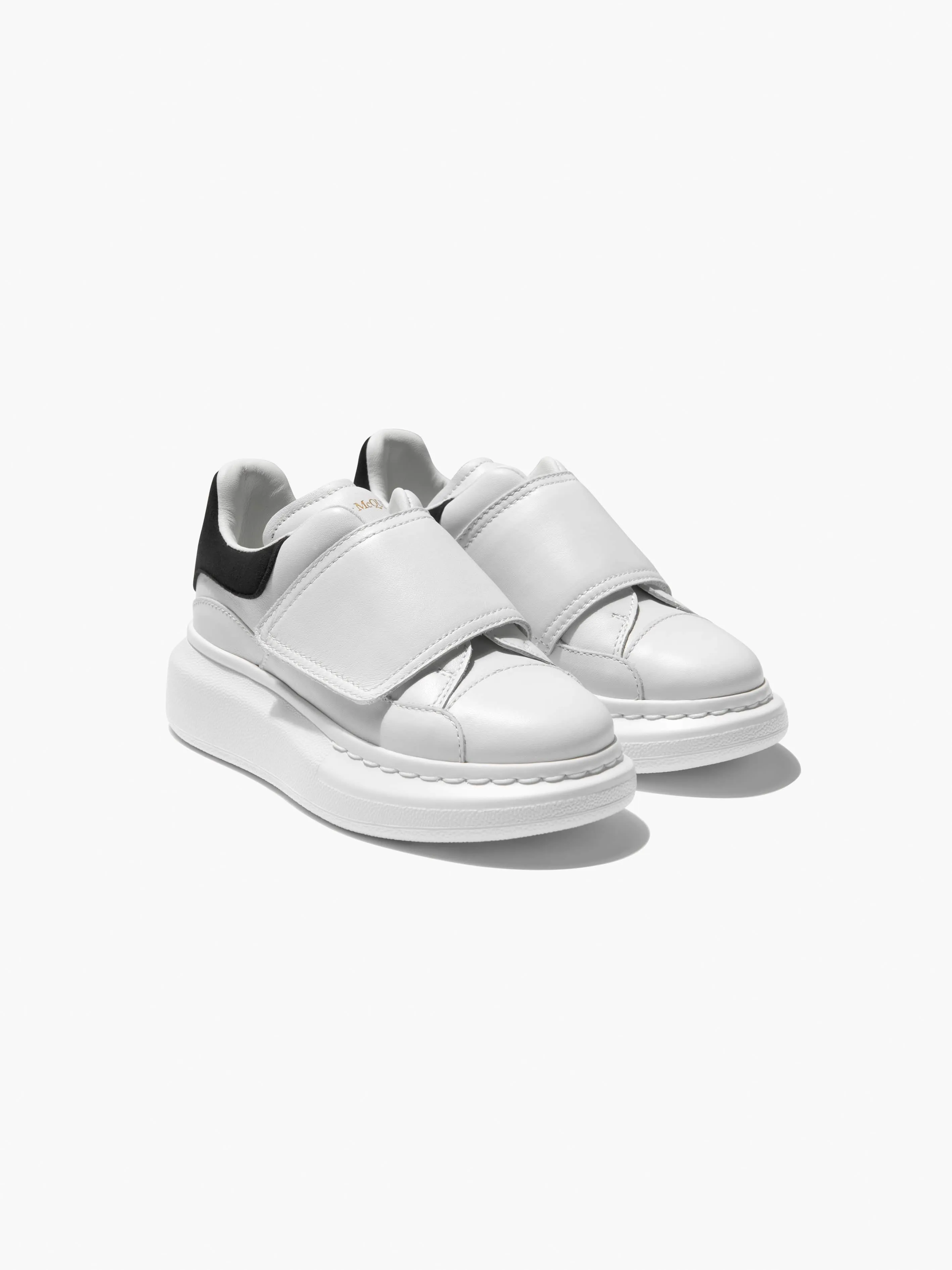 Alexander McQueen Kids Leather Velcro Trainers