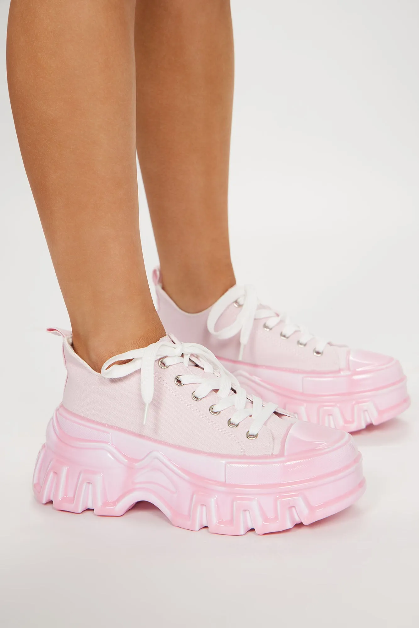 Bianca Platform Sneakers - Pink