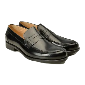 Black Leather Loafers