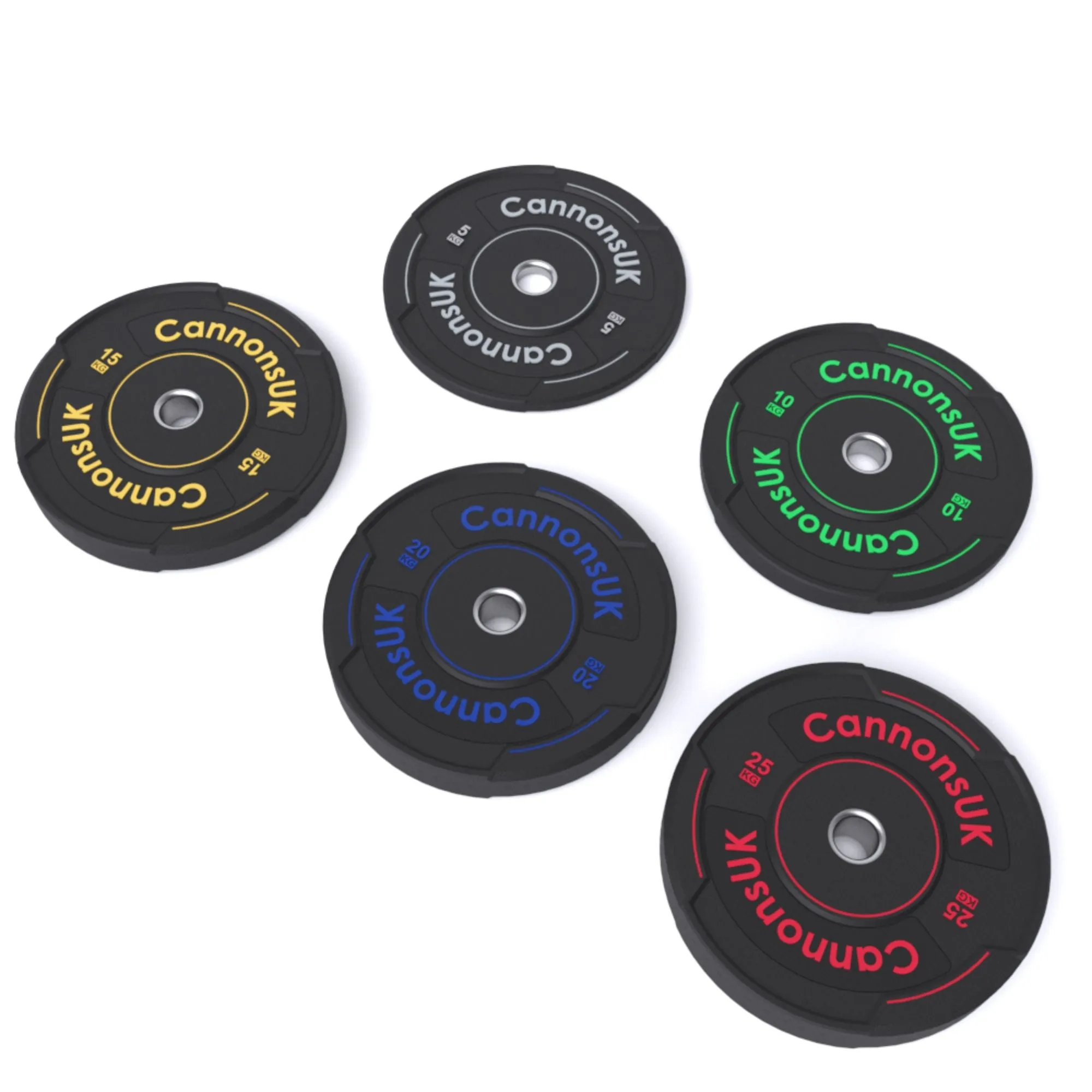 Cannons UK Sport Bumper Plates 5kg to 25kg