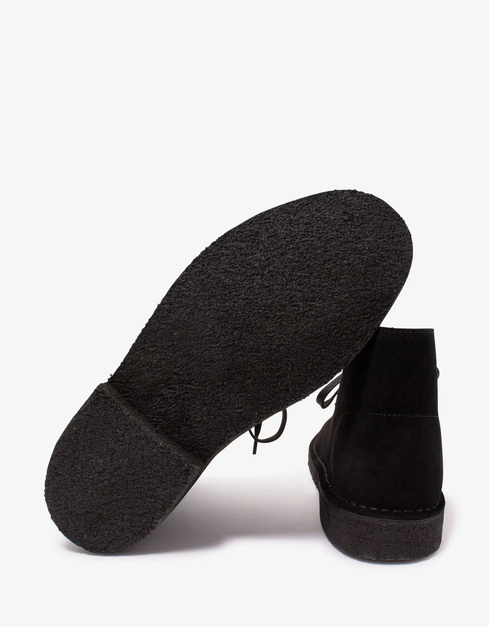 Clarks Black Suede Desert Boots