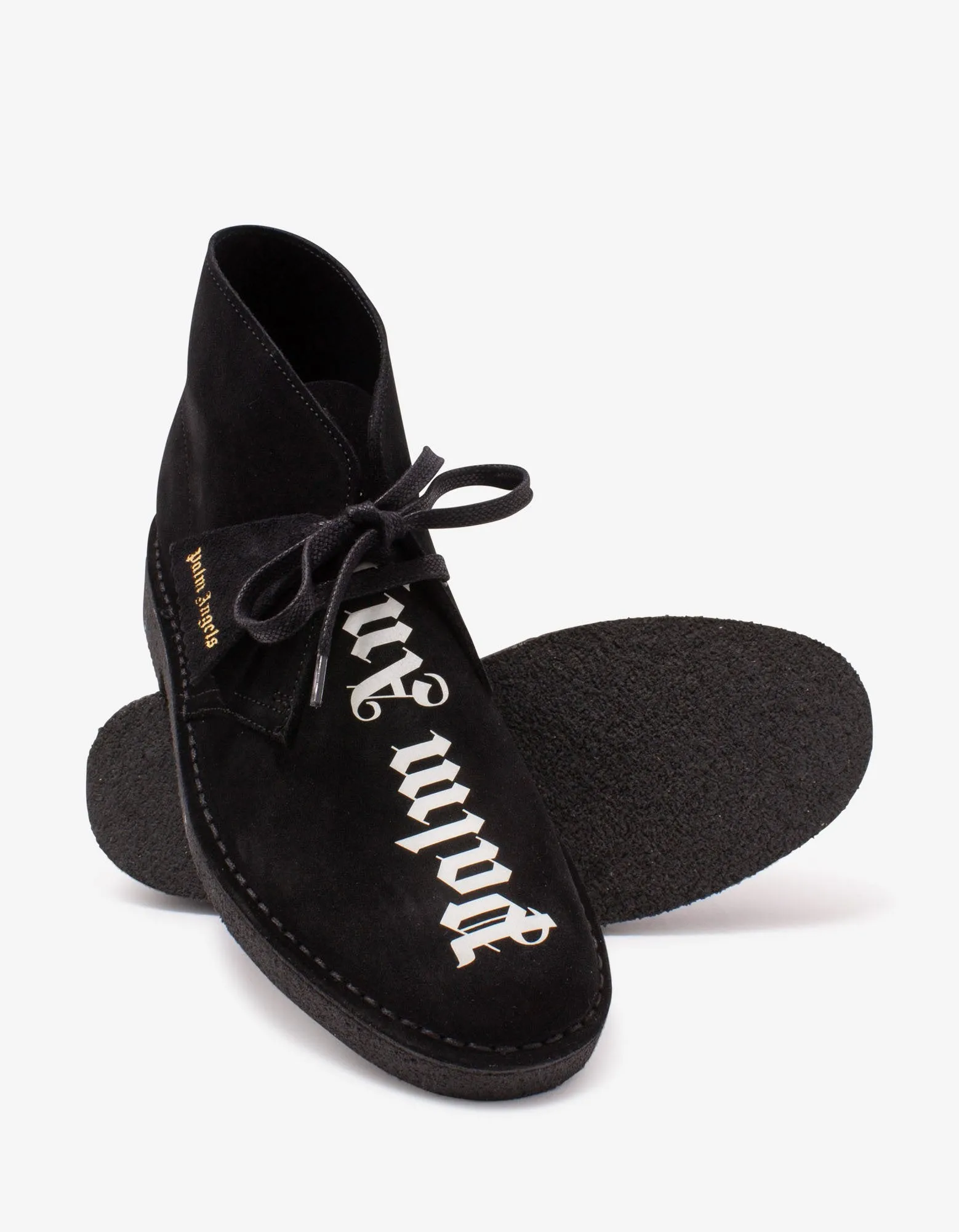 Clarks Black Suede Desert Boots