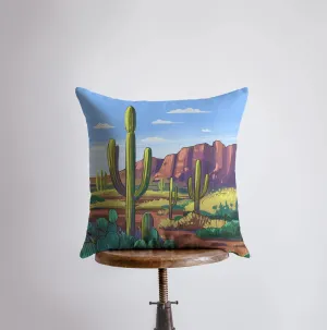 Desert Art | Arizona Blue Sky and Sunset | Desert Cactus | Arizona Gifts | Arizona Art | Desert Painting | Saguaro Cactus | Home Decor