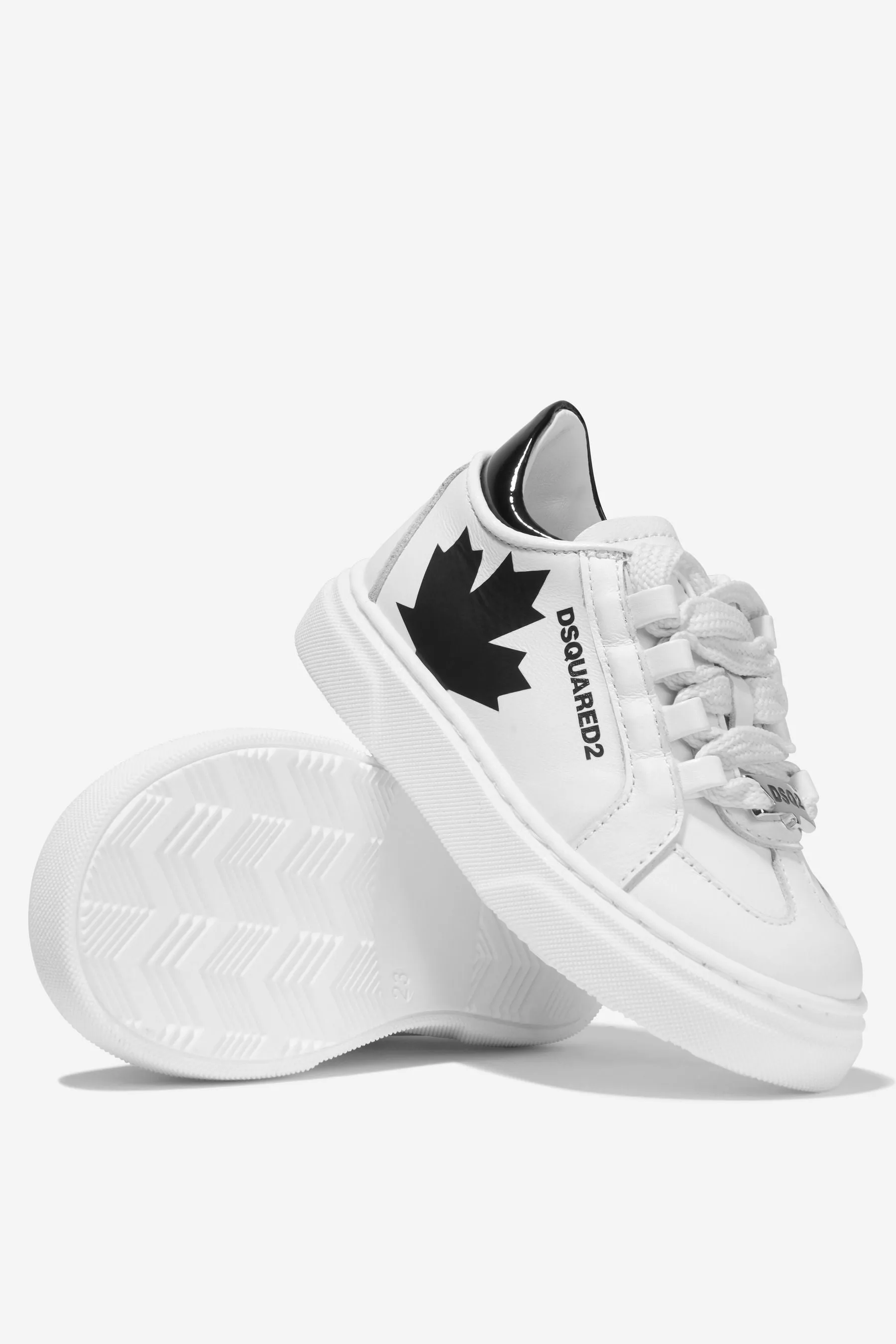 Dsquared2 Boys Leather Trainers