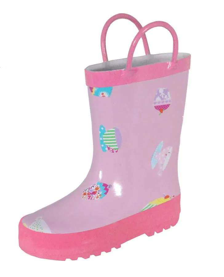 Girls Tea Cup Rain Boots