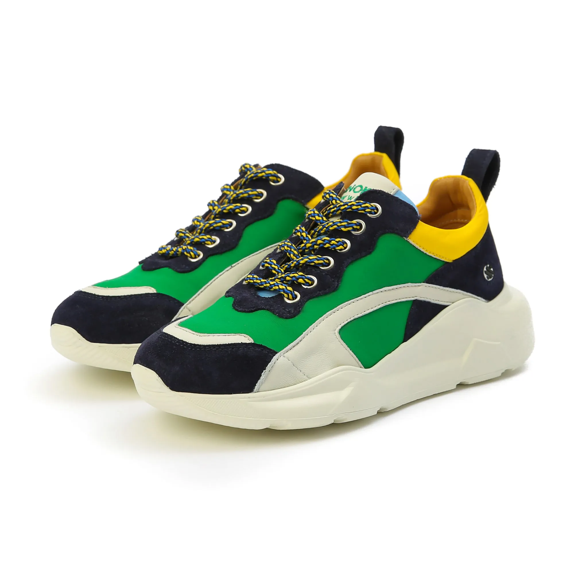 IZZI platform sneaker - green multi