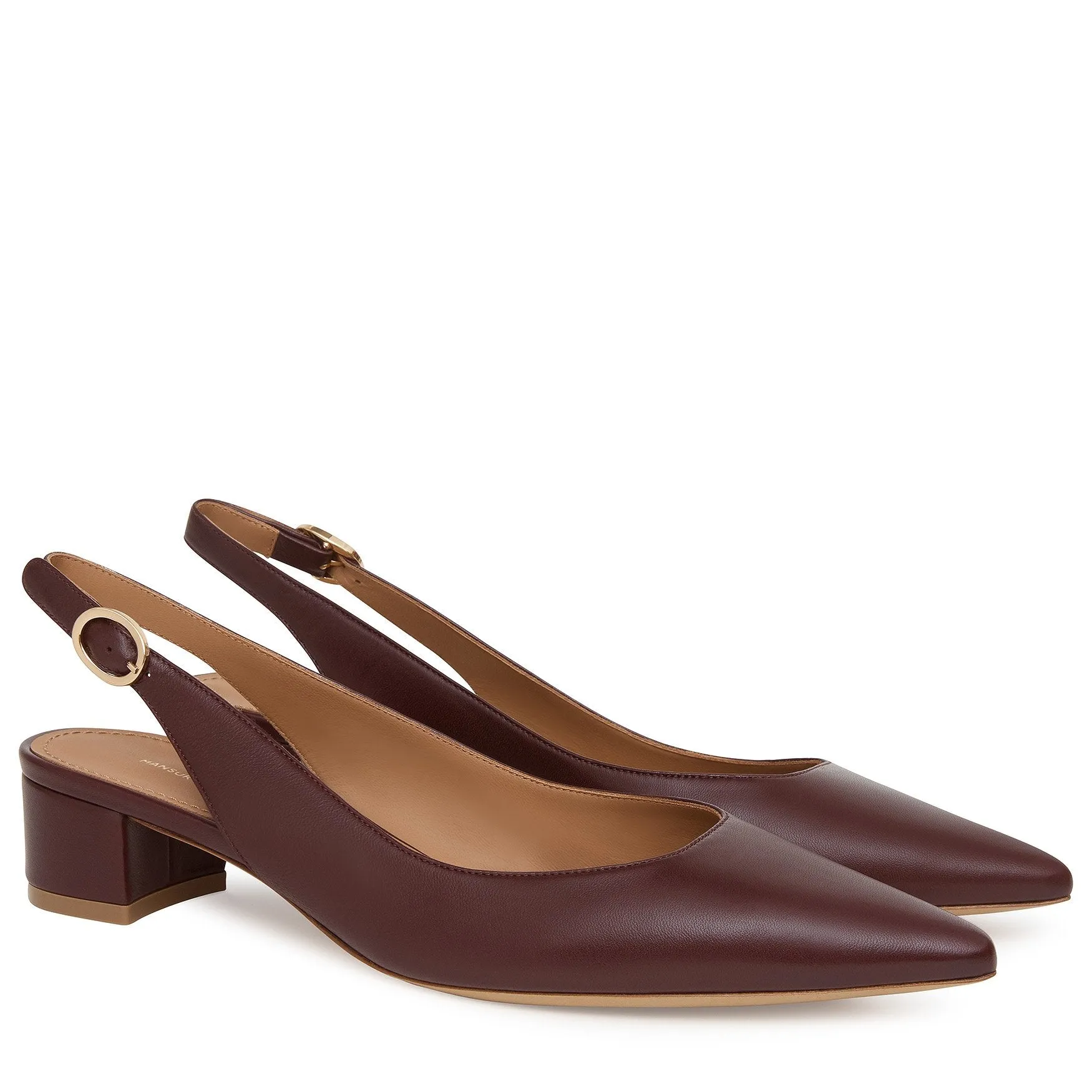 Lamb Slingback Heel - Cabernet