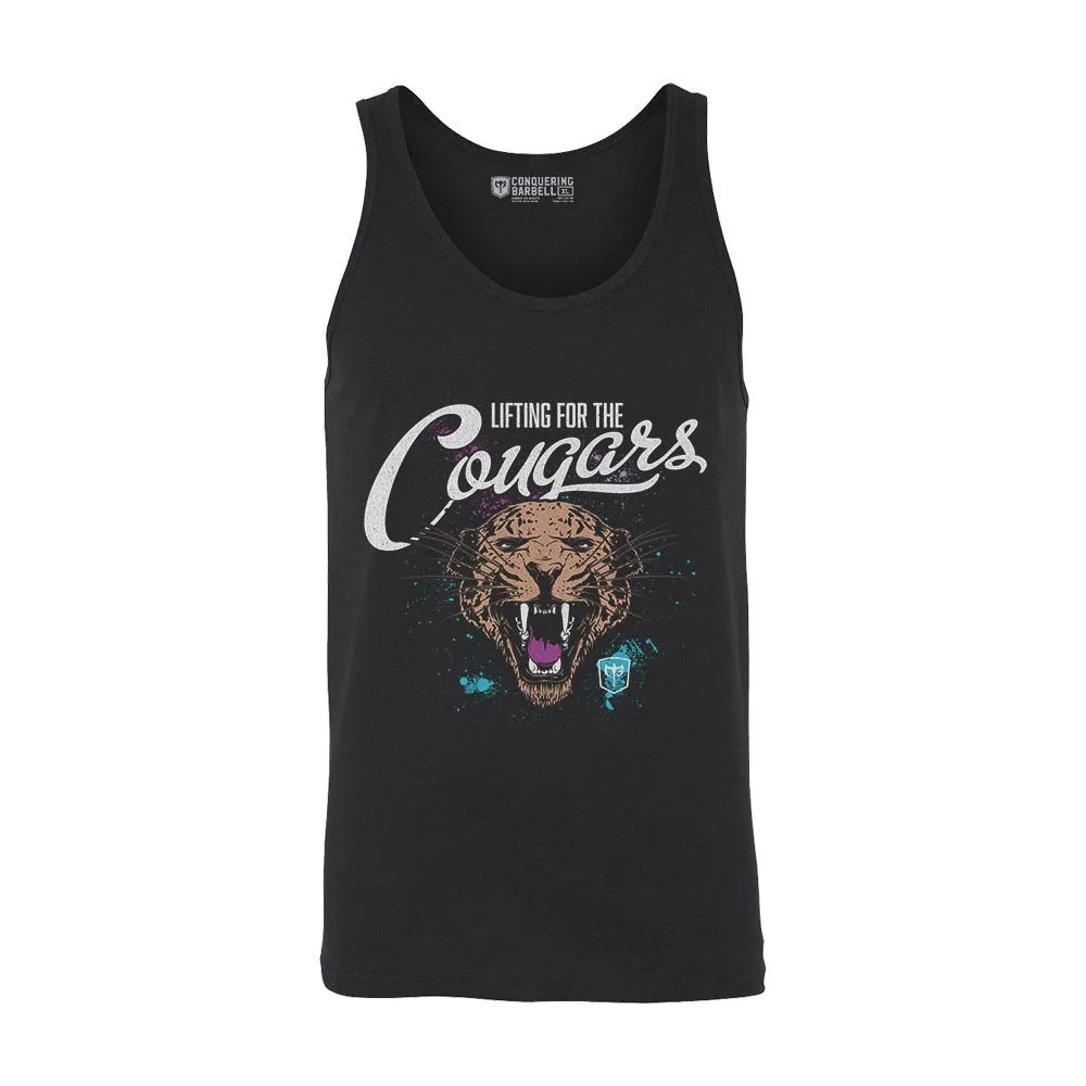 Lifting for the Cougars - Black tank top