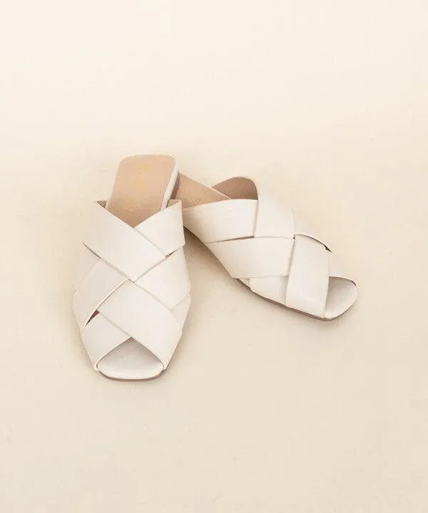 Maggie Basketweave Slides