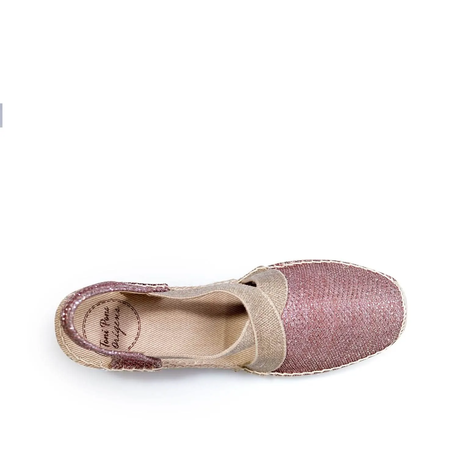 Metallic Cotton Blend Wedge Espadrille for Women - Triton