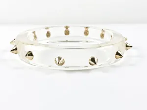 Modern Acrylic Spike Design Fashion Bangle