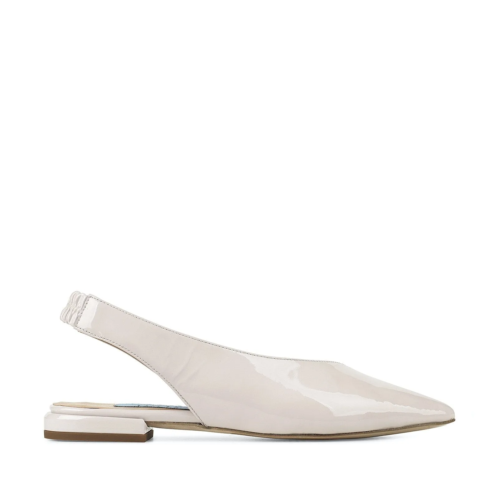 Open Side Flats In White