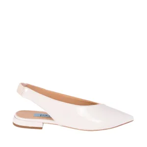 Open Side Flats In White