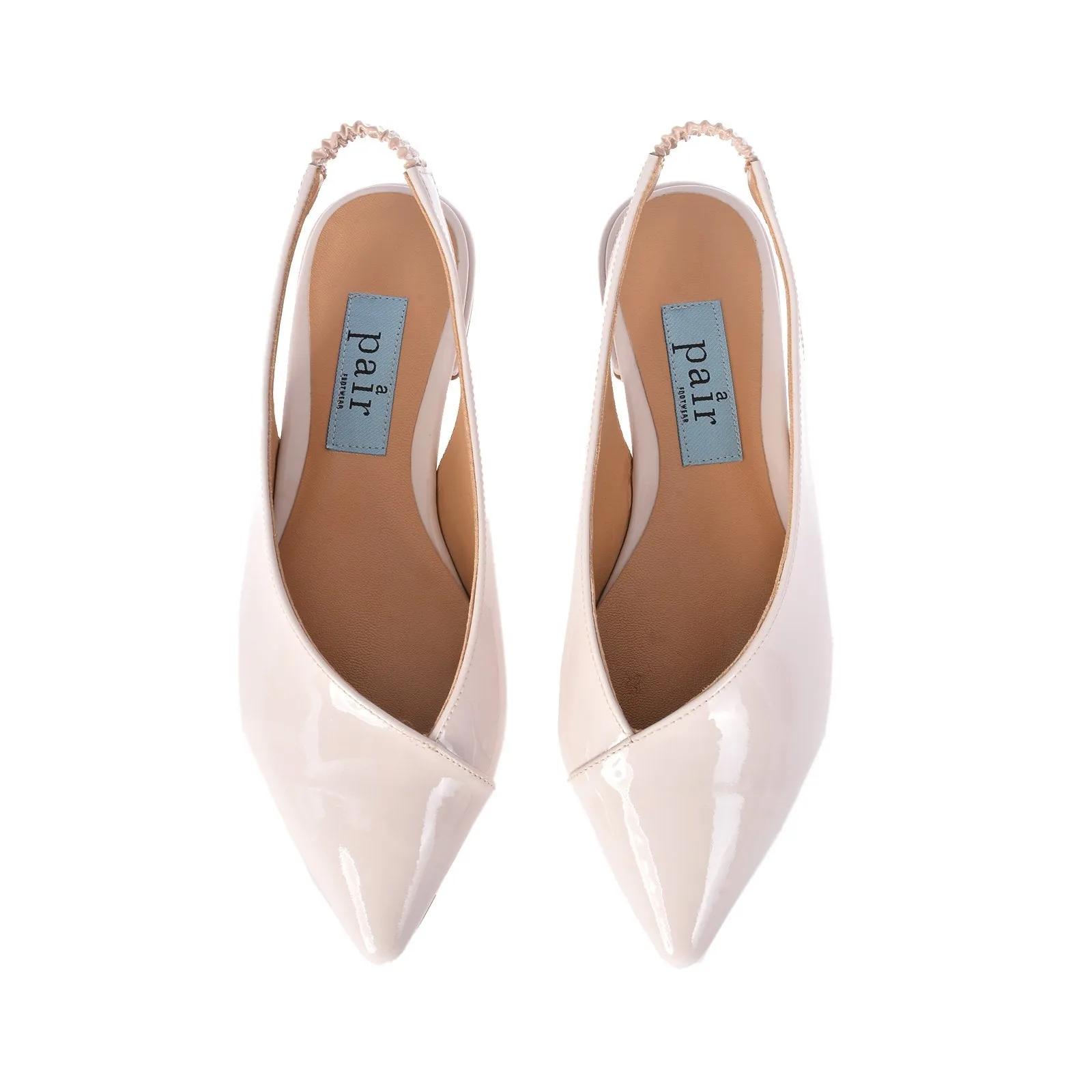 Open Side Flats In White