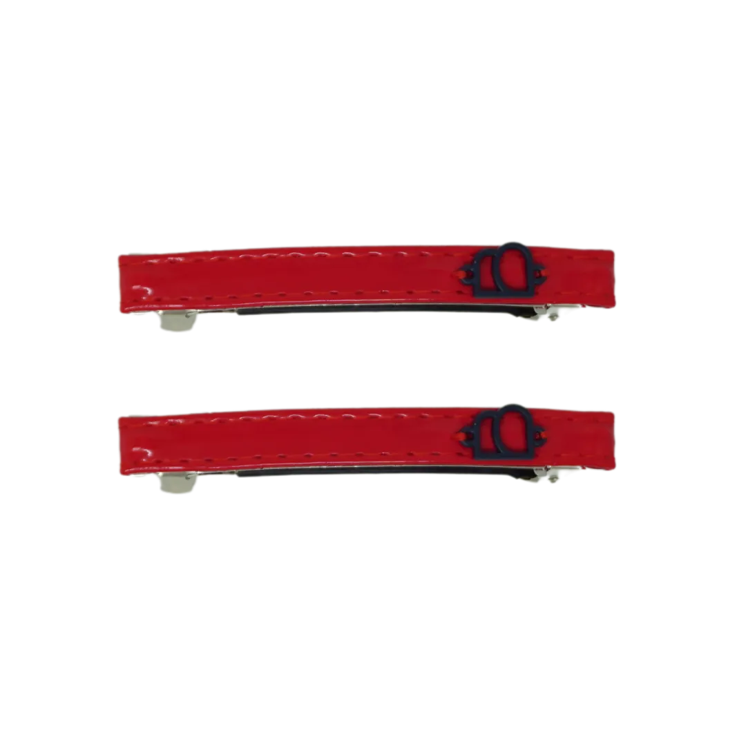 Patent Leather Bar Clip Set