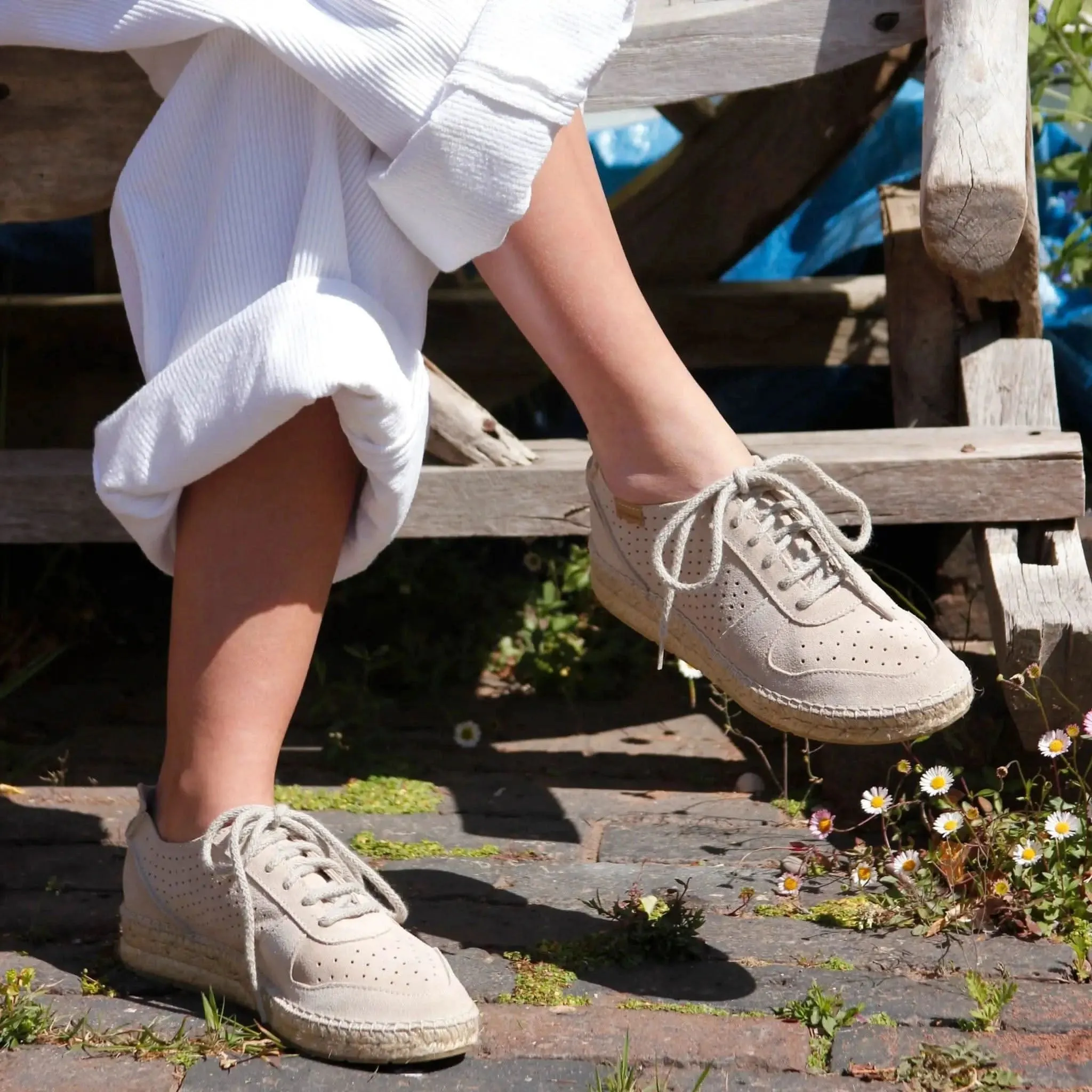 Porto Sand Suede Trainers