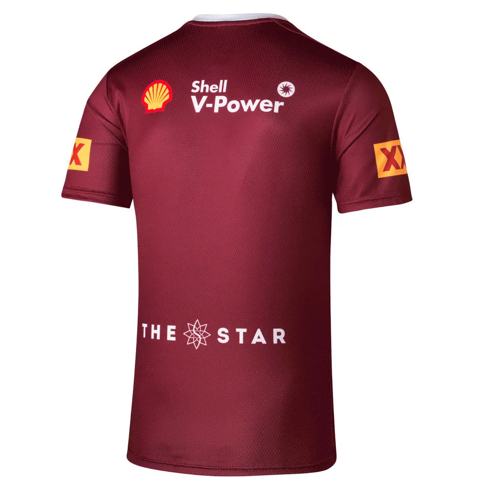 Puma Qld Maroons Adults 2022 Training Tee - Burgundy