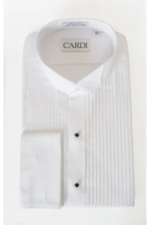 "David" White Wingtip Tuxedo Shirt