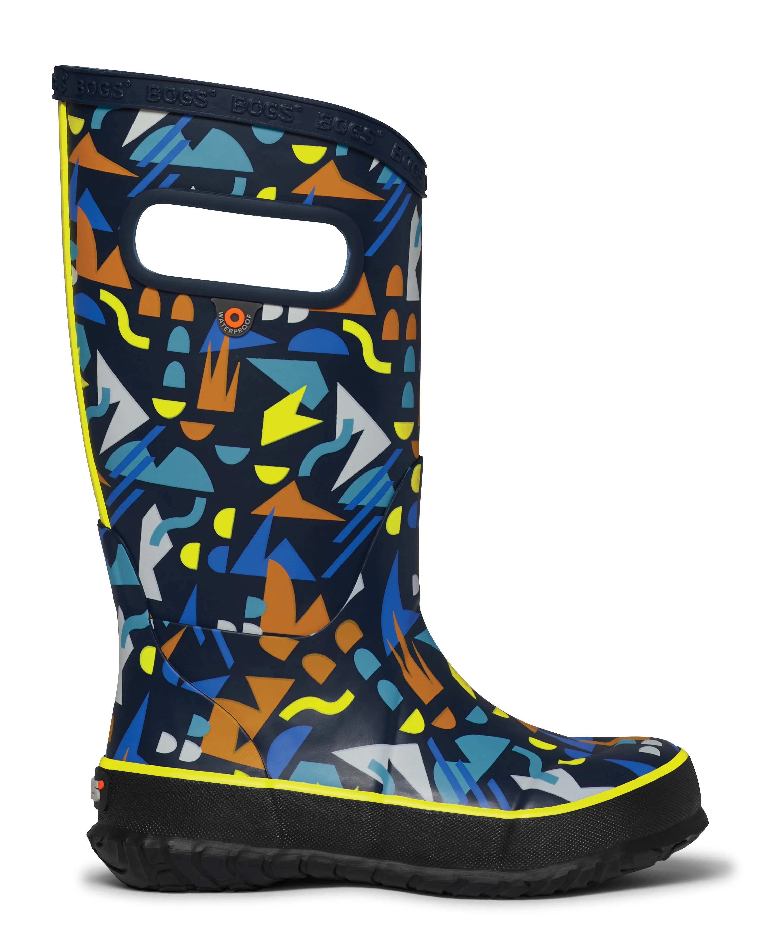 Rain Boot Sparse Geo Print - Navy Multi