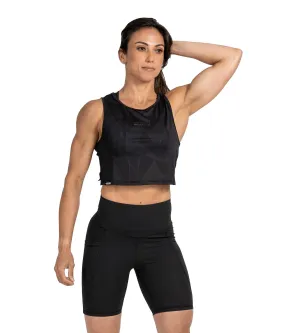 Sabre Crop Tank - Black