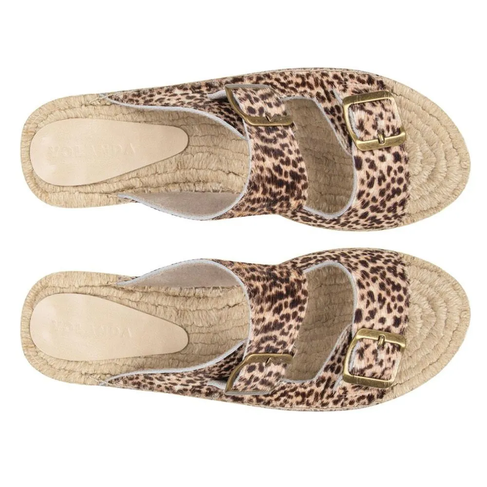 Sandália Espadrille Juanita Onça Parda