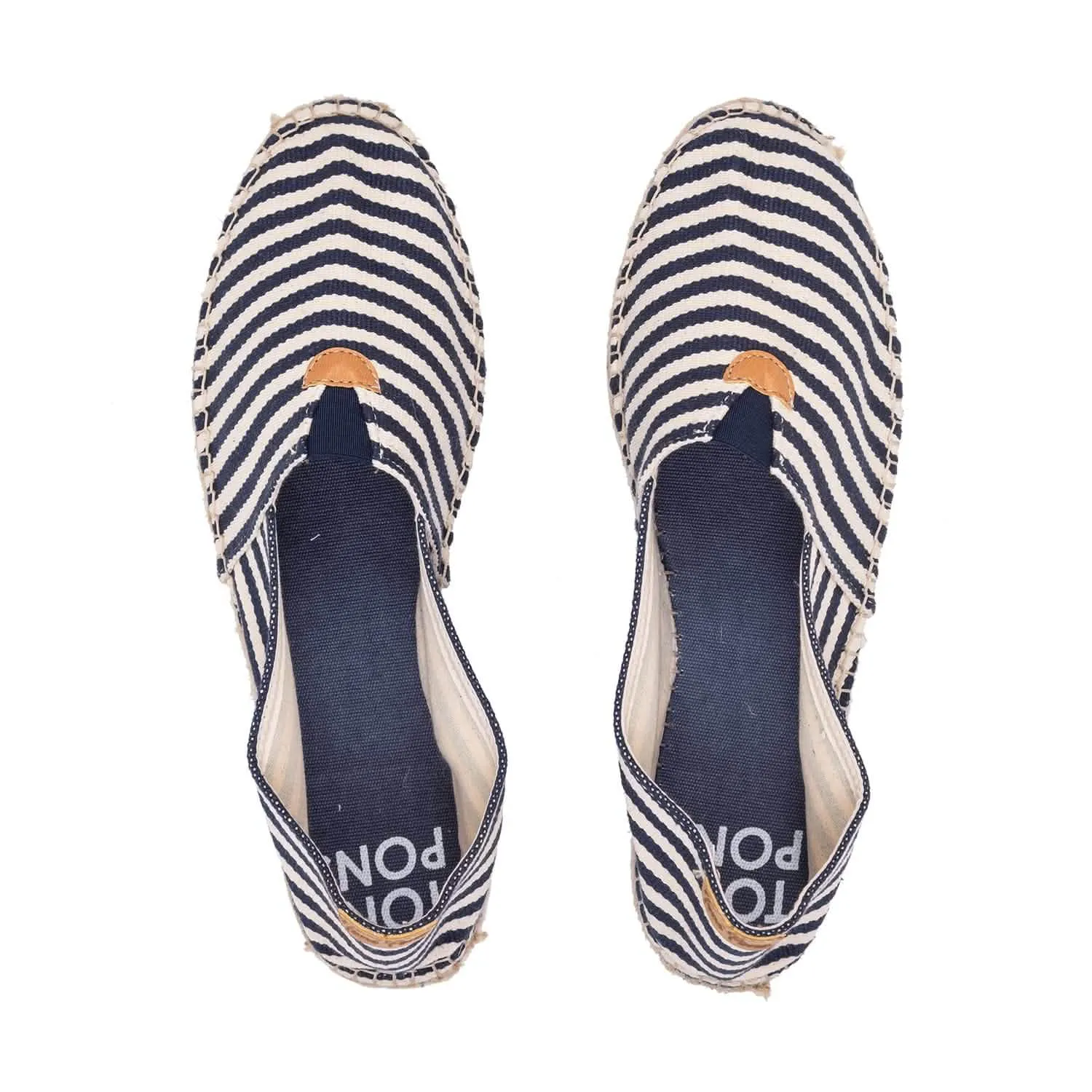 Striped Vegan Espadrilles with Cotton Blend (Unisex) - Blanes-DD