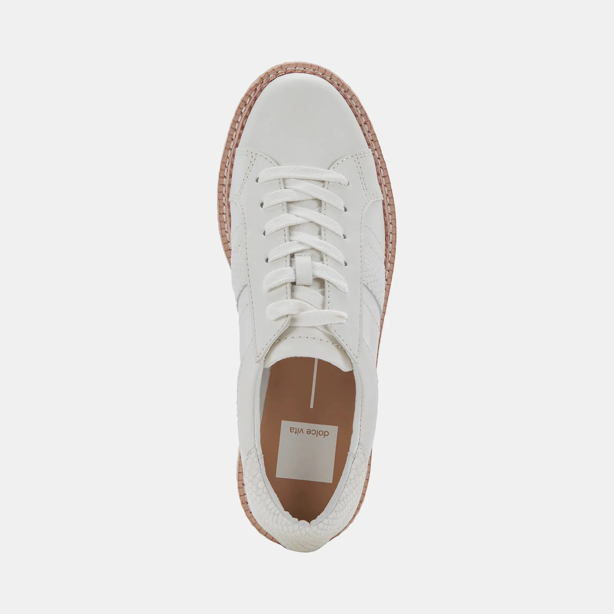 The Tiger Leather Platform Sneakers by Dolce Vita