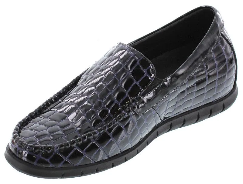 TOTO - H333153 - 2.4 Inches Taller (Black & Purple Patent Leather) - Super Lightweight