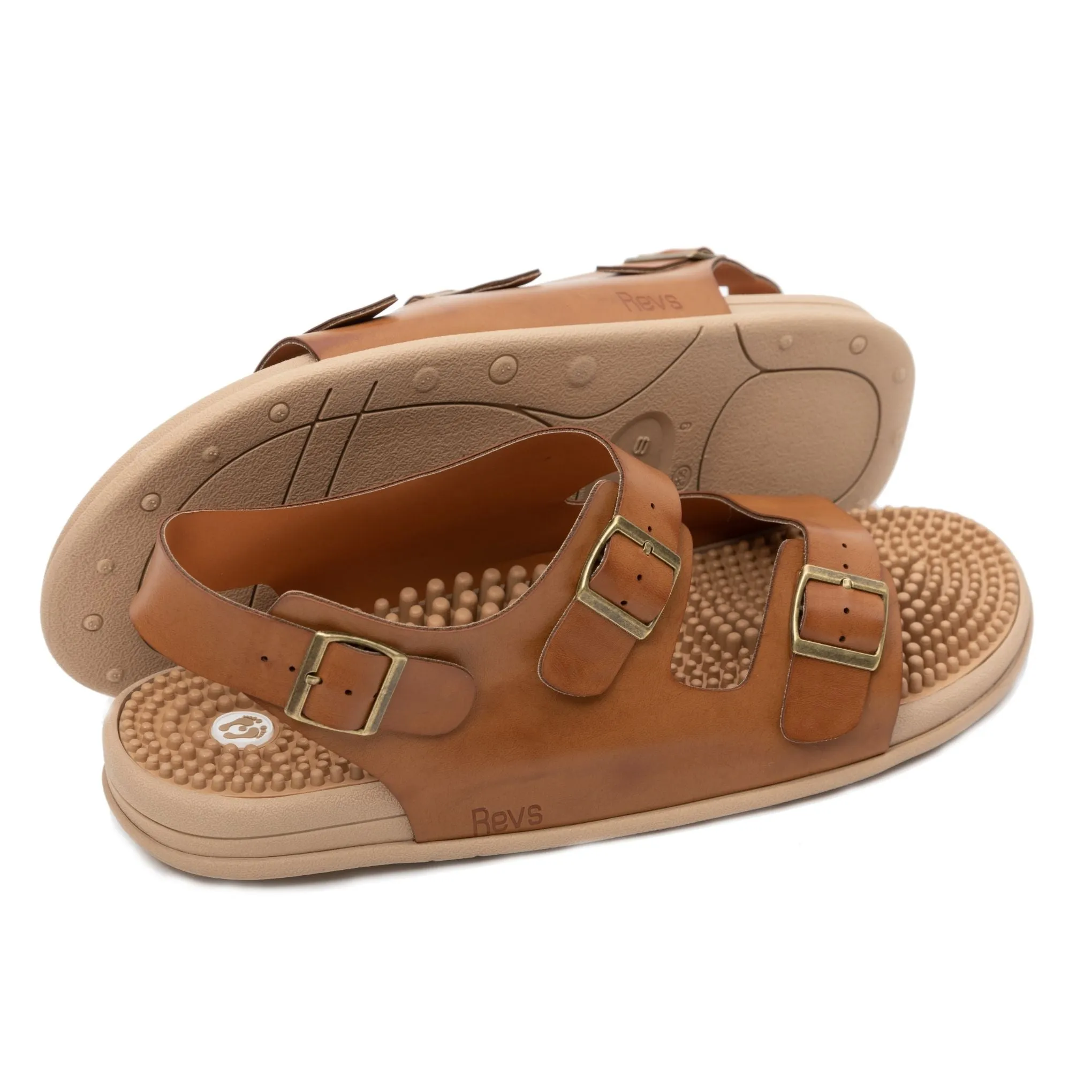 Trek – Light Tan Reflexology Walking Sandals (Factory Seconds)