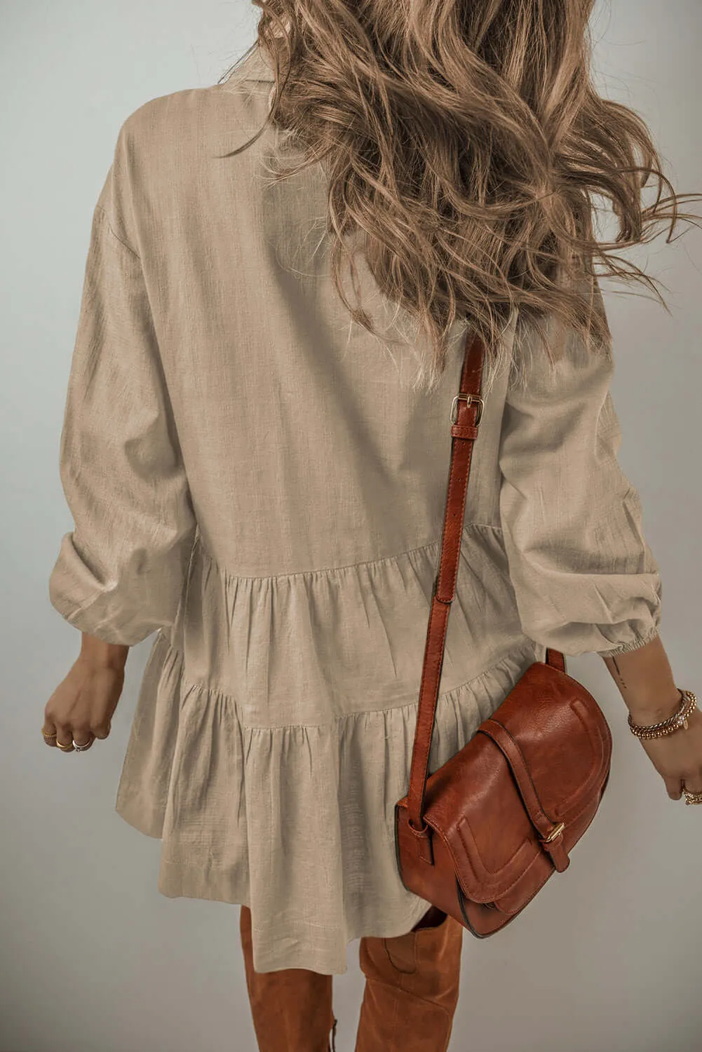 VENTURE OUT Dress in Desert Tan