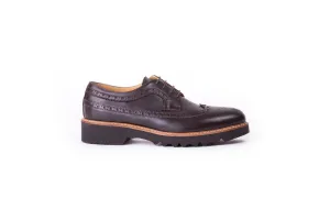 Women's Dark Brown & Tan Brogue Wingtip. Ex-350 (2017)