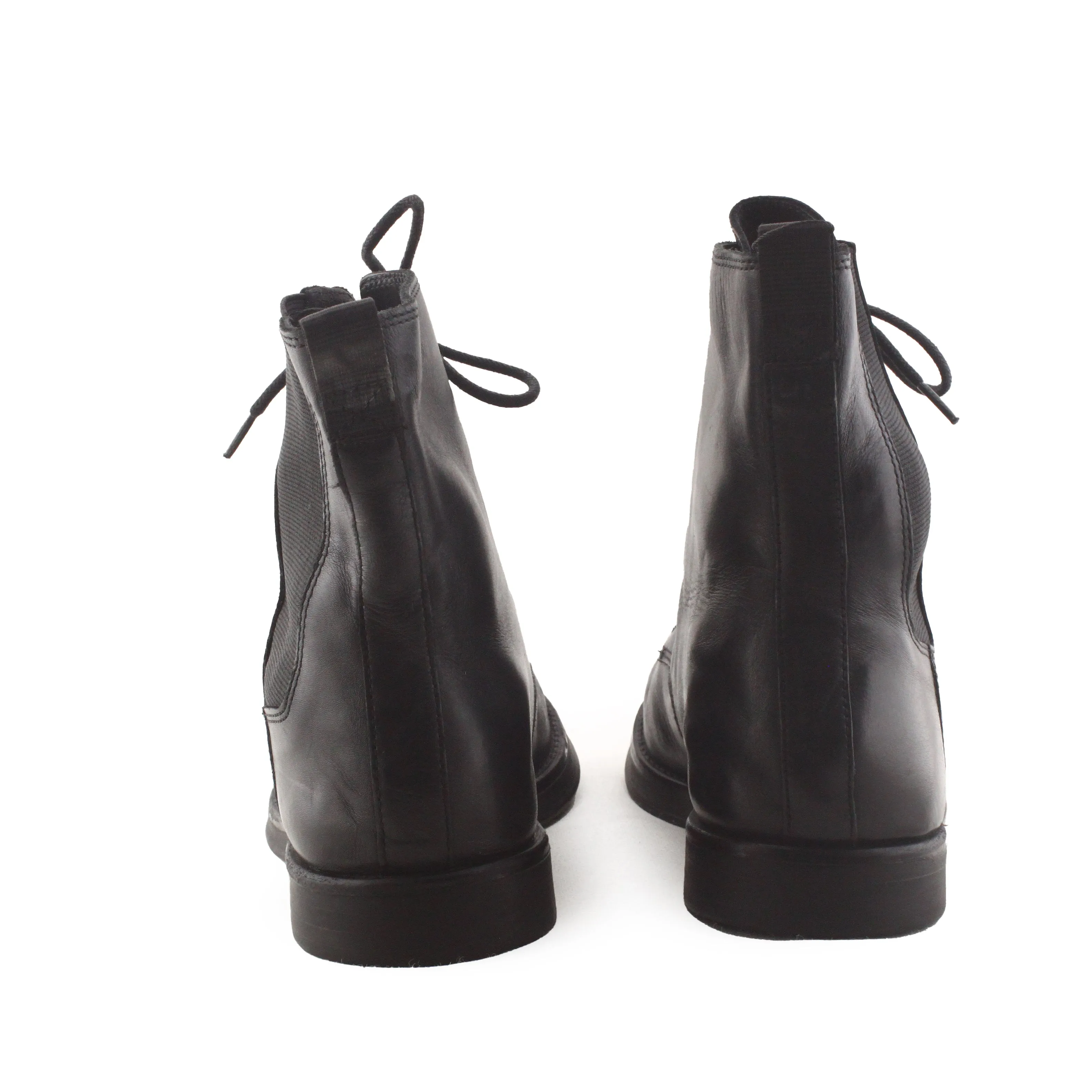 Zara Laces Stretchable Work Boots | 100% Authentic Leather