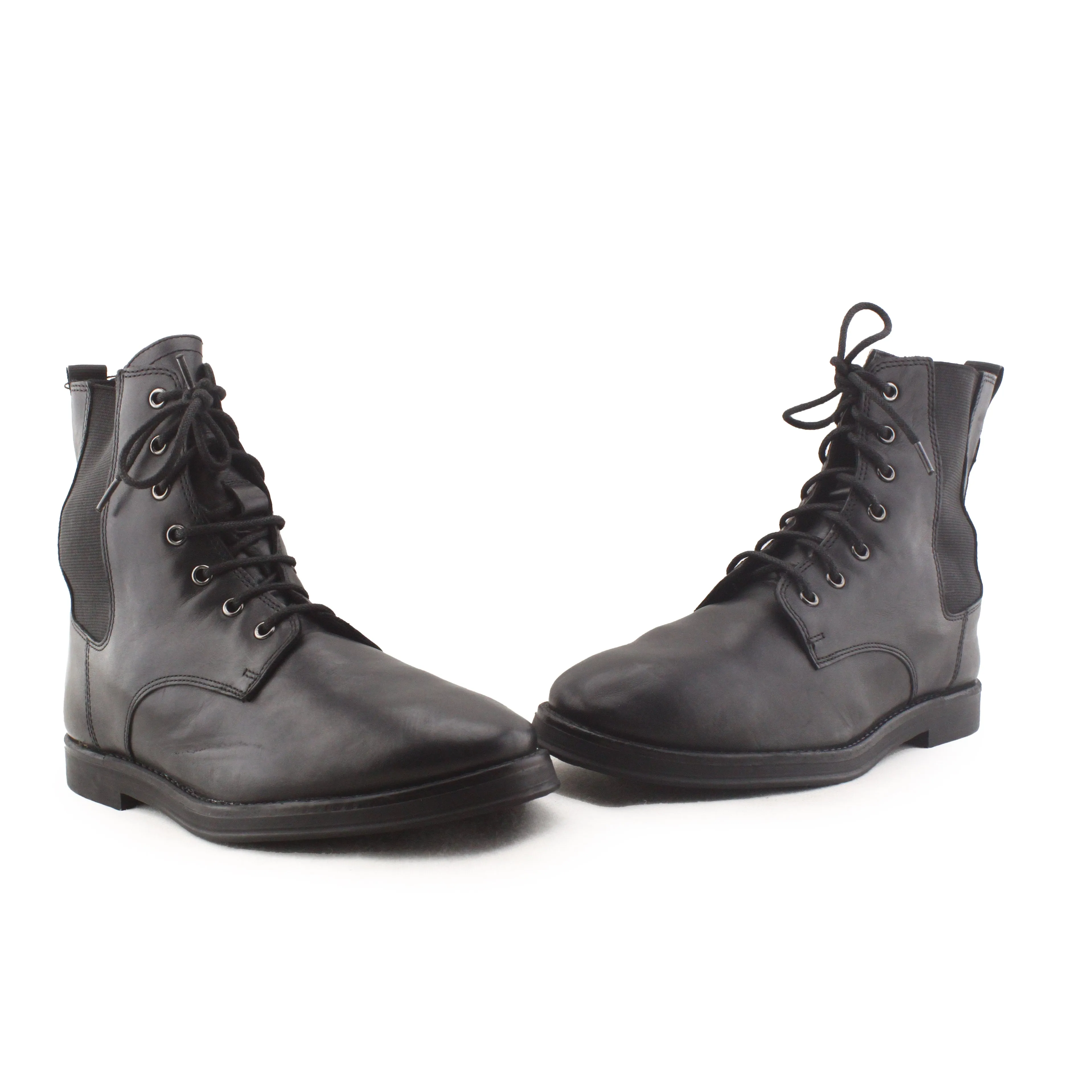 Zara Laces Stretchable Work Boots | 100% Authentic Leather